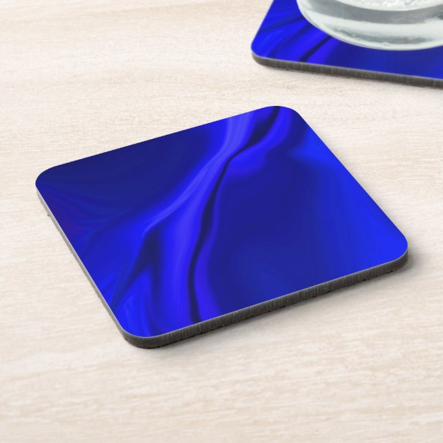 Smooth Blue Design Coaster (Left Side)