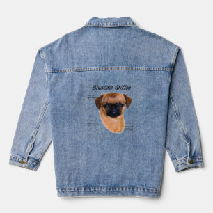 Smooth Brussels Griffon History Denim Jacket