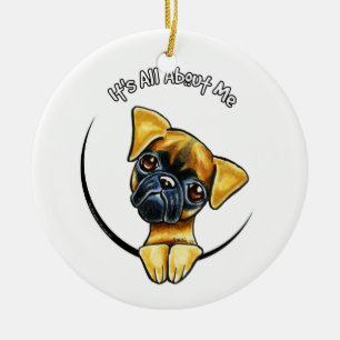 Smooth Brussels Griffon IAAM Ceramic Tree Decoration
