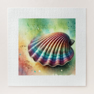 Smooth Clam in the Ocean Light 040924AREF117 - Wat Jigsaw Puzzle