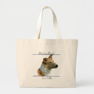 Smooth Collie Best Friend 2 Large Tote Bag