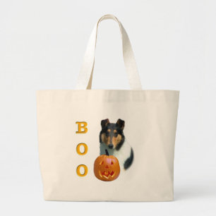 Smooth Collie Boo Large Tote Bag