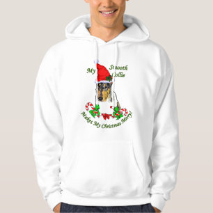 Smooth Collie Christmas Gifts Hoodie
