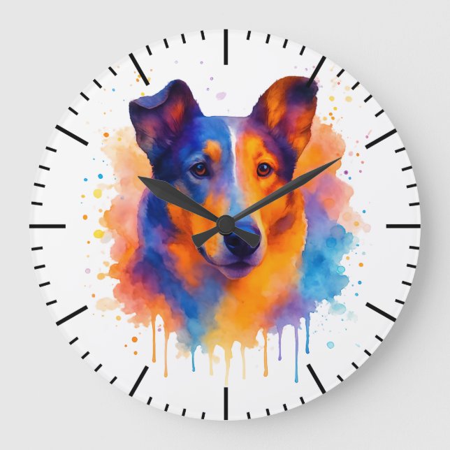 Smooth Collie Clock (Front)