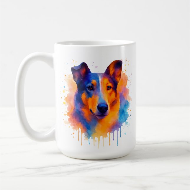 Smooth Collie Coffee Mug (Left)