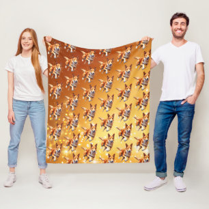 Smooth Collie Running Agility, Sports  Fleece Blanket