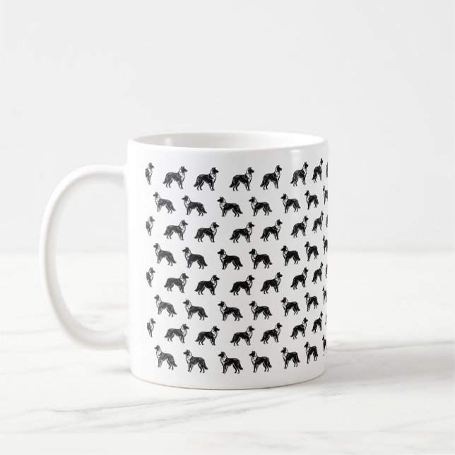 Smooth Collie Sketch Design Mug (Left)