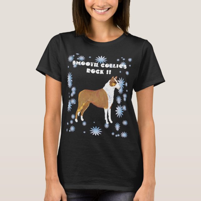 Smooth Collies Rock !! T-Shirt (Front)