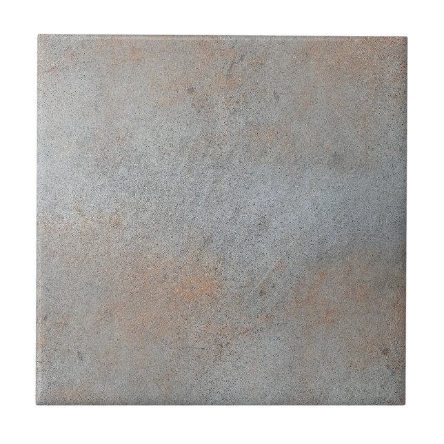 Smooth Concrete Cement With Clay Image Tile (Front)