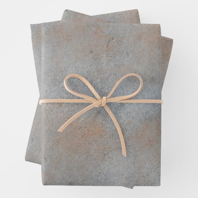 Smooth Concrete Cement With Clay Image Wrapping Paper Sheet (In situ)