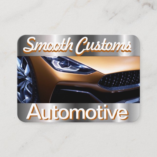 Smooth Customs Automotive Business Card (Front)