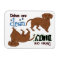 Smooth Dachshund Rectangle Dishwasher Magnet
