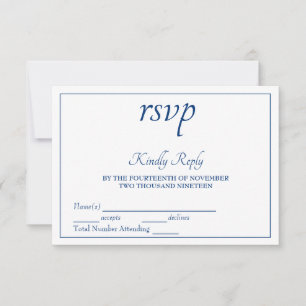Smooth Elegance RSVP Card