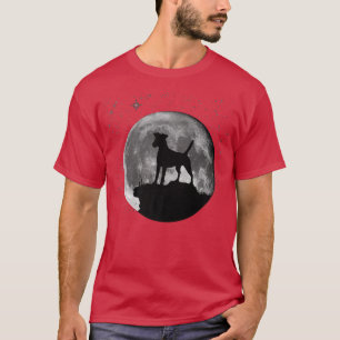 Smooth Fo Terrier Dog Moon T-Shirt