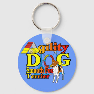 Smooth_Fox_Terrier_Agility Key Ring