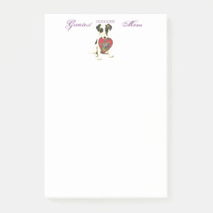 Smooth Fox Terrier Heart Mum Post-it Notes