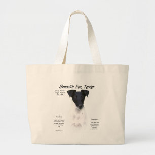Smooth Fox Terrier History Design Large Tote Bag