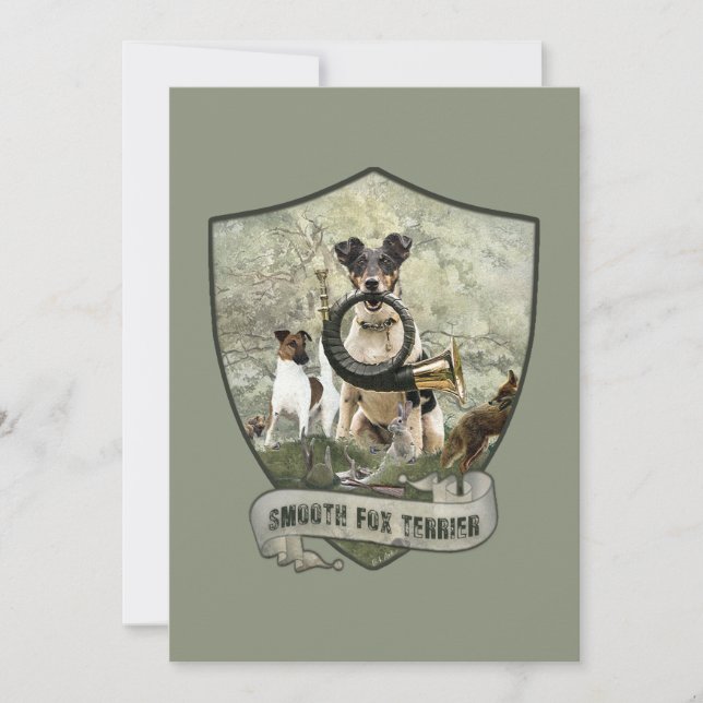 Smooth Fox Terrier     Invitation (Front)