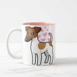 Smooth Fox Terrier Love Two-Tone Coffee Mug