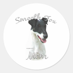 Smooth Fox Terrier Mum 2 Classic Round Sticker