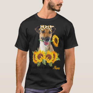 Smooth Fox Terrier Mum Sunflower Summer Dog Mum Ma T-Shirt