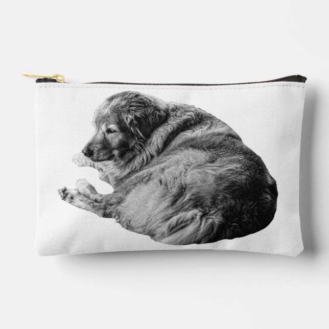 Smooth Fur Dog Offers Peaceful Holiday Accessory Pouch (Front)
