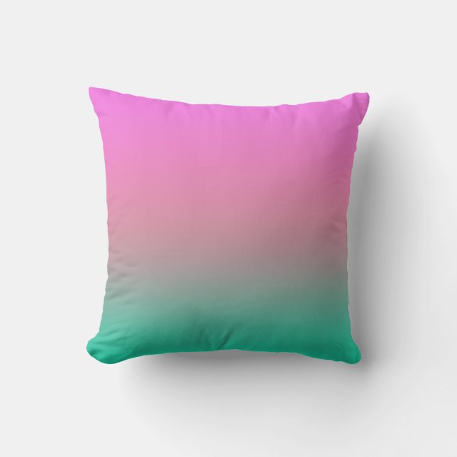 Smooth gradient summer colours fashion simple colo cushion (Front)