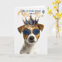 Smooth Jack Russell King for Day Funny Birthday