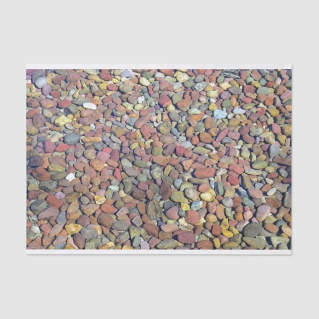 Smooth Lake Stones Tissue Paper (Front)