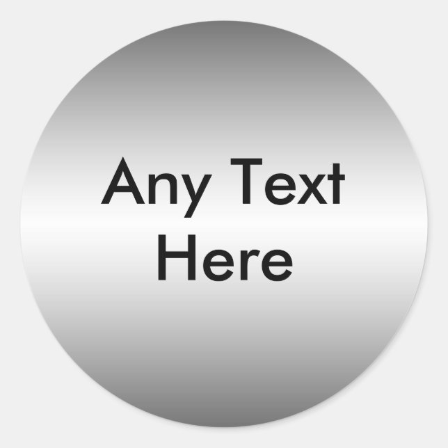 Smooth Metal Look Sticker (Front)