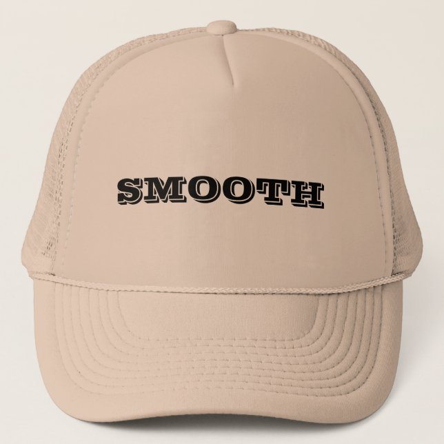 Smooth on a Khaki Trucker Hat (Front)