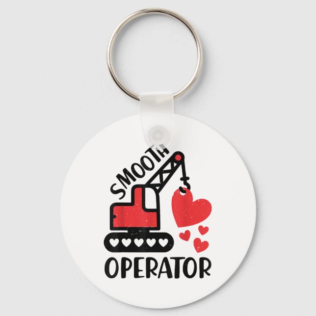Smooth Operator Truck Valentine  Key Ring (Front)