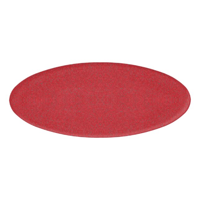 Smooth-Over-Noise Tomato Red Oval Tag – Customise (Front)
