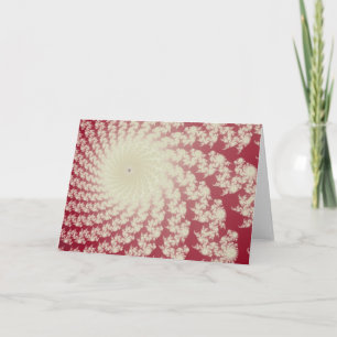 Smooth Red Whirlpool Greetings Card