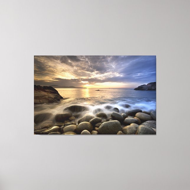 Smooth River Rocks Canvas Print (Front)