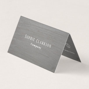 Smooth Rustic Clay Effect Double Loyalty Business Card