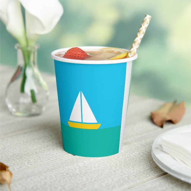 Smooth Sailin Paper Party Cup (Insitu)