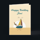 SMOOTH SAILING SON BIRTHDAY CARD<br><div class="desc">A birthday card to wish your son smooth sailing.</div>