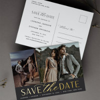 Smooth Script | 2 Photo Wedding Save the Date