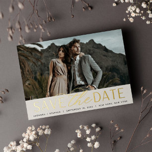 Smooth Script   Single Photo Save the Date