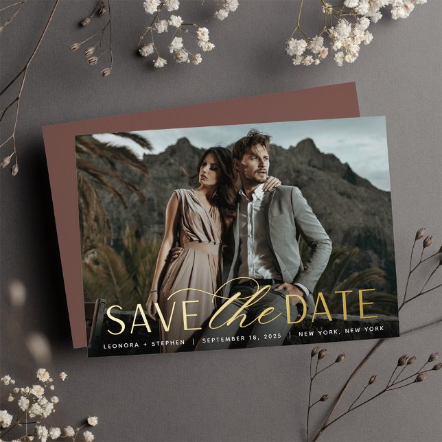 Smooth Script | Single Photo Save the Date (Creator Uploaded)