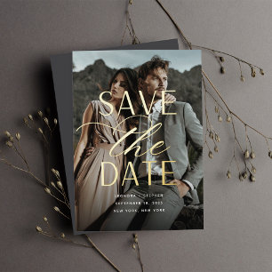 Smooth Script   Vertical Photo Save the Date