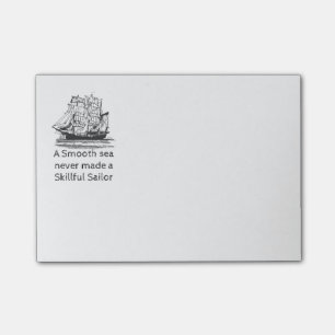 Smooth Sea never made Skilful Sailor Quote Post-it Notes