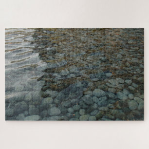 Smooth Stones in Rippled Water Series, Photo 7 Jigsaw Puzzle