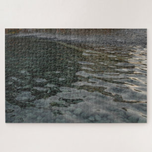 Smooth Stones in Rippled Water Series, Photo 8 Jigsaw Puzzle