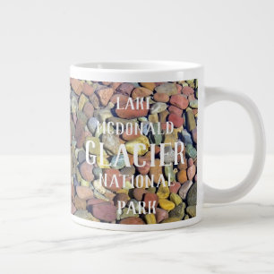 Smooth Stones in Water, Lake McDonald, Glacier NP Large Coffee Mug
