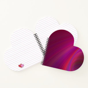 Smooth Texture Personalised Purple Spiral Notebook