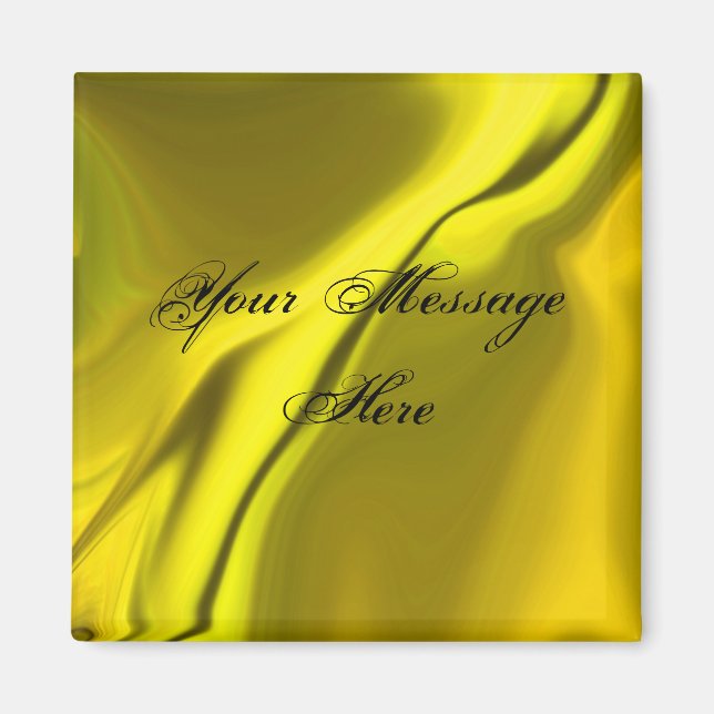 Smooth Yellow Design Magnet (Front)