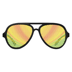 Smooth yellow green color blending background aviator sunglasses