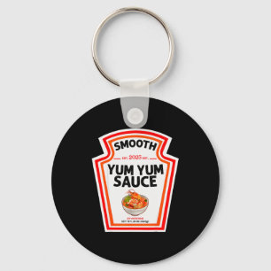 Smooth Yum Yum Sauce Condiment Costume Matching  Key Ring